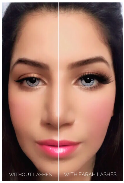 رموش فرح مينك الفاخرة ثلاثية الأبعاد