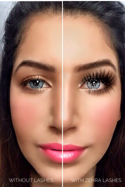 رموش زهرة مينك الفاخرة ثلاثية الأبعاد